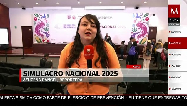 Clara Brugada realiza conferencia de prensa sobre la participación en el Simulacro Nacional 2025