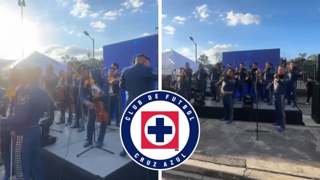 Cruz Azul recibe a la afición con mariachis en el Olímpico Universitario previo al partido con Juárez