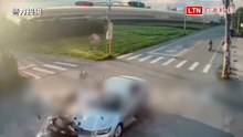 驚悚畫面曝！埔里兩起車禍騎士秒噴飛殞命