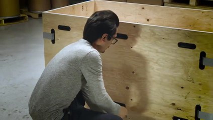 Creosnap _ la caisse en bois intelligente assemblée sans clous ni vis