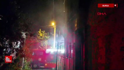 Bursa'nın 3 katlı binada korkutan yangın