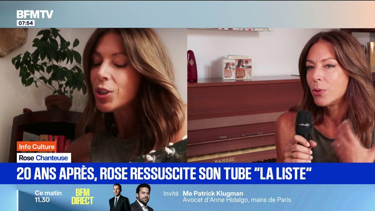 20 ans après, la chanteuse Rose ressuscite son tube "La liste"