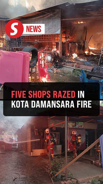 Five eateries destroyed in fire in Kota Damansara flats