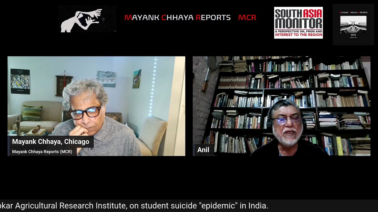 Mayank Chhaya speaks to Anil Rajvanshi, academic, innovator and holistic development proponent, on the "epidemic" of student suicides in India | SAM Conversation