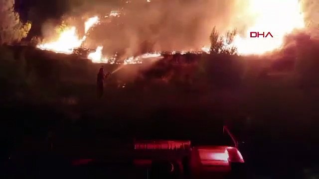 Düğünde atılan havai fişekler yangın çıkardı