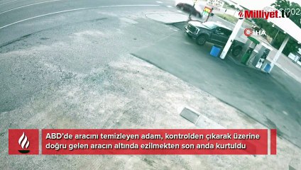 Korku filmini aratmayan anlar! Hızla üzerine gelen araç...