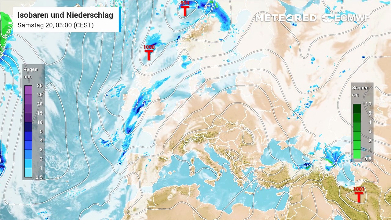 Die Kaltfront macht dem Sommerwetter den Garaus – die kurze Spätsommer-Episode findet in der Nacht ihr abruptes Ende.