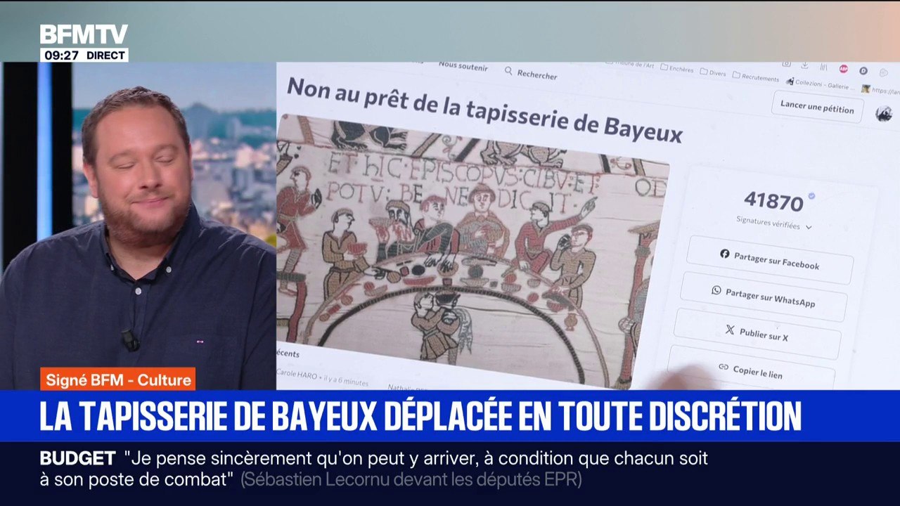 La tapisserie de Bayeux, qui doit être prêtée à Londres en 2026, a été extraite de son musée en toute discrétion