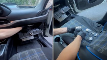 Araçtaki gizli bölmeden 613 gram uyuşturucu çıktı: Sürücü tutuklandı