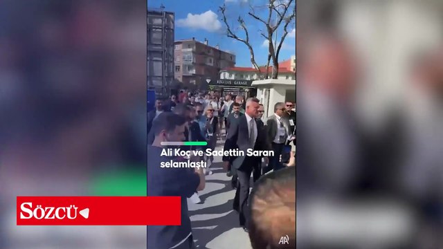 Fenerbahçe'nin seçimli olağanüstü genel kurulu öncesi Ali Koç ve Sadettin Saran, selamlaştı