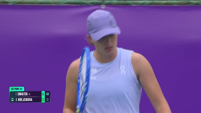 Séoul - Swiatek surclasse Krejcikova