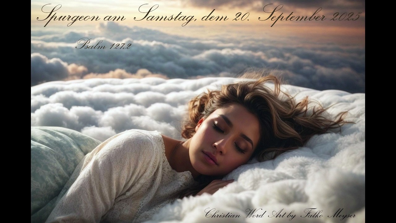 Spurgeon am Samstag, dem 20. September 2025, zu Psalm 127,2