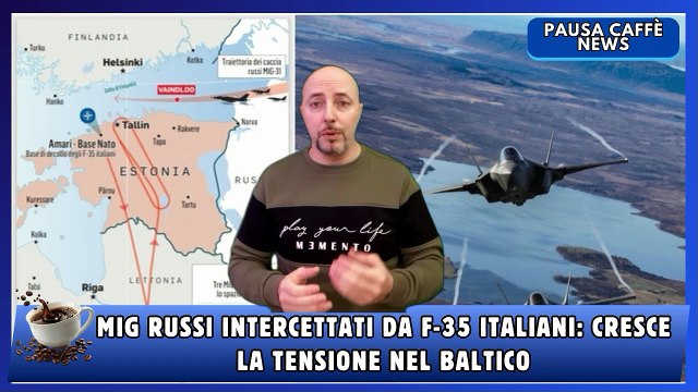 MiG russi intercettati da F-35 italiani cresce la tensione nel Baltico