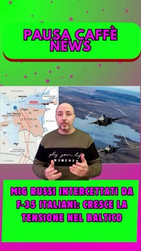 MiG russi intercettati da F-35 italiani cresce la tensione nel Baltico..