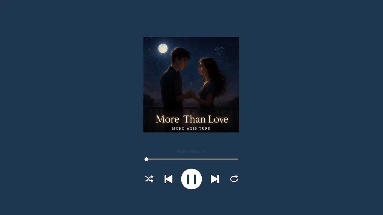 More Than Love | Heart Touching Sad Song 2025 | Mohd Aqib Turk