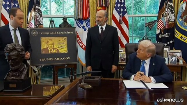 Arriva la Trump gold card , firmato un ordine esecutivo