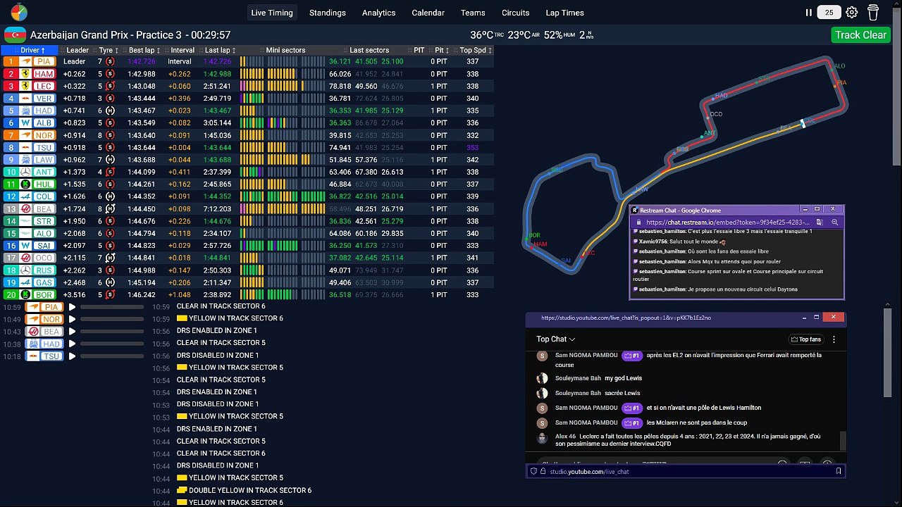 F1 2025 Azerbaidjan Grand Prix Bakou - Practice 3 - Essais Libres 3 - STREAMING FR HD
