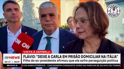 Flávio Bolsonaro: “Deixe Zambelli em prisão domiciliar na Itália”
