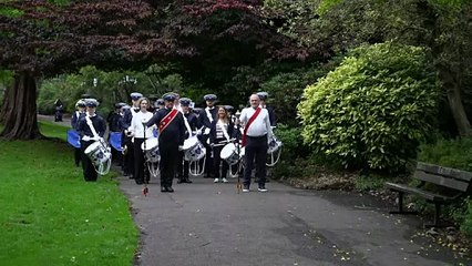Ed Davey marches into Lib Dem conference with a band