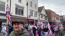 Anti-immigration march in Canterbury