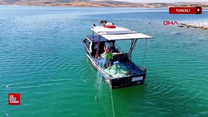 Tunceli'de balık avlayarak ayda 200 bin lira kazanıyor