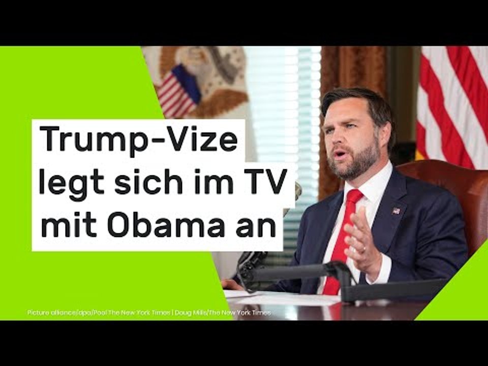Trump-Vize legt sich im TV mit Obama an