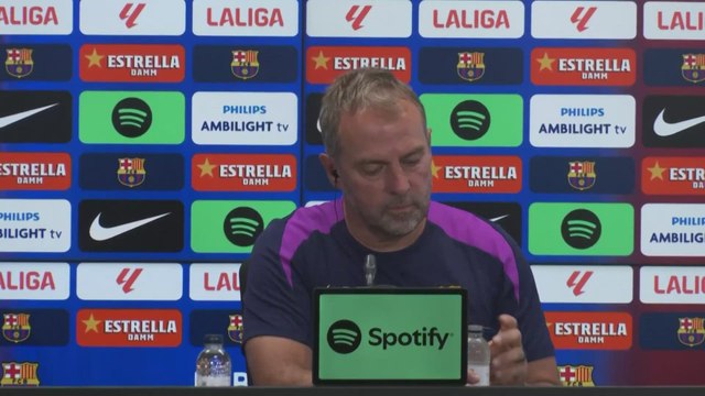 RUEDA de PRENSA de HANSI FLICK en la previa del encuentro entre FC BARCELONA Y GETAFE
