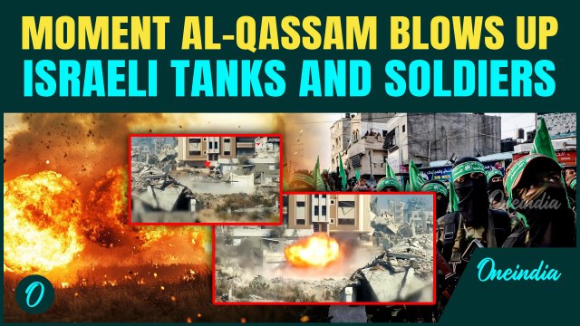 VIDEO: Al-Qassam Blows Up IDF Tanks, Burns Israeli Soldiers in Armoured Vehicle|Gaza Takeover Fails?