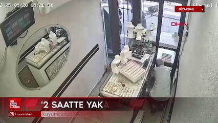 Diyarbakır'da kuyumcunun dikkatini dağıtıp, 2,5 kilogram altın çaldılar