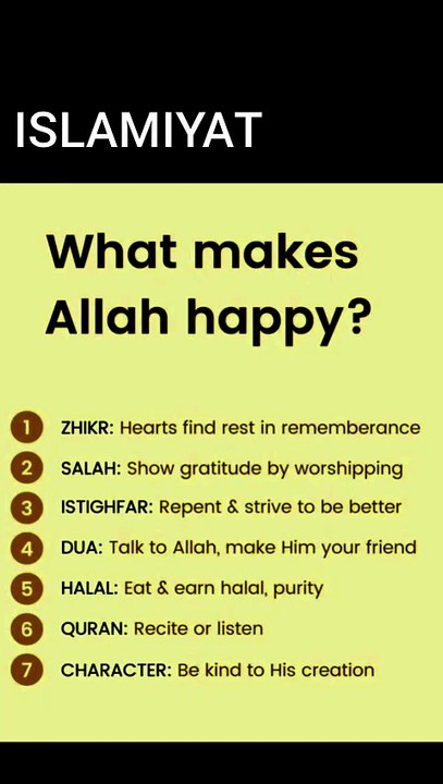 #what  makes  Allah happy?