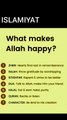 #what  makes  Allah happy?