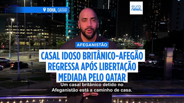 Casal de idosos detido pelos talibãs regressa à Grã-Bretanha com a ajuda do Qatar