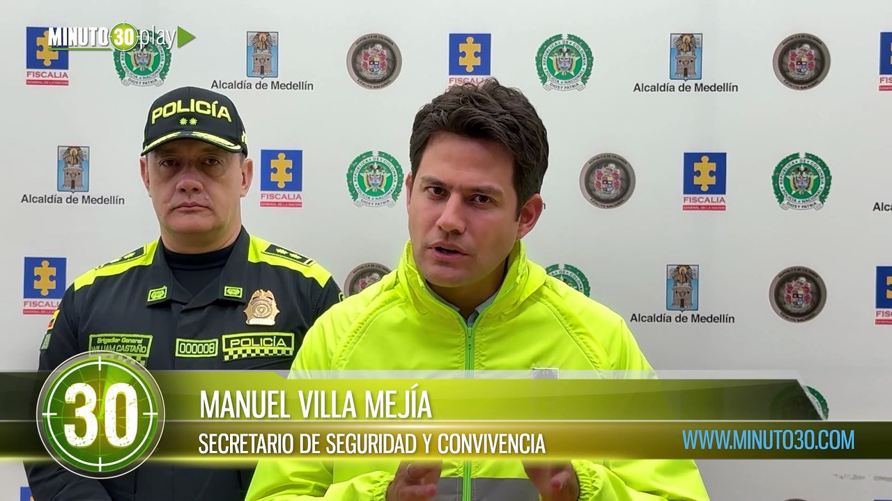 Cae alias ‘Murdoc’, cabecilla del GDCO ‘San Pablo’, vinculado a cinco homicidios en Medellín