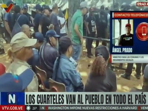 Min. Ángel Prado: La FANB está visitando a los 5 mil 336 circuitos comunales y comunas