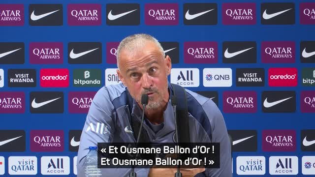 PSG - Quand Luis Enrique chante Ousmane Ballon d’Or !