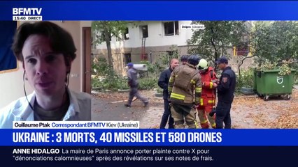 Ukraine: au moins trois morts après une "attaque massive" de la Russie