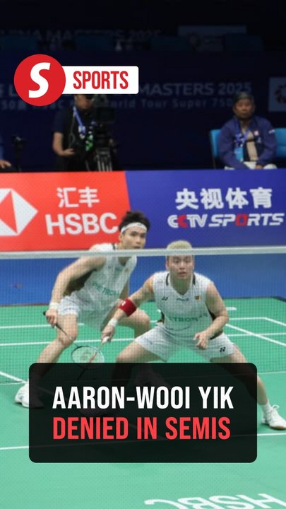 Aaron-Wooi Yik's run ends in China Masters semi-finals