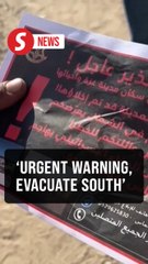 Israel drops evacuation order leaflets over Gaza City