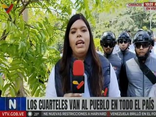 Caracas | CNE y Cantv se unen a la jornada de adiestramiento militar "Los Cuarteles van al Pueblo"