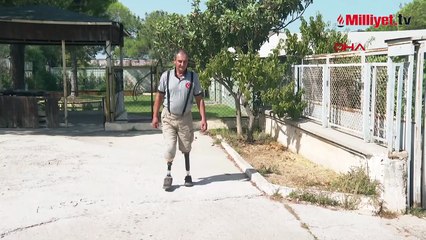 Türkiye'de ilk itfaiyeci oldu! Bacaklarını kaybetti, işini bırakmadı