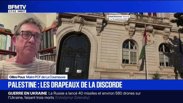 Drapeaux palestiniens sur les mairies: Il faut arrêter de tendre à criminaliser une action qui n'est qu'une action de solidarité , affirme Gilles Poux, maire PCF de La Courneuve