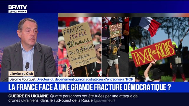 Crise sociale: Les Français ont le sentiment que les écarts se sont accrus , observe Jérôme Fourquet, (Ifop)