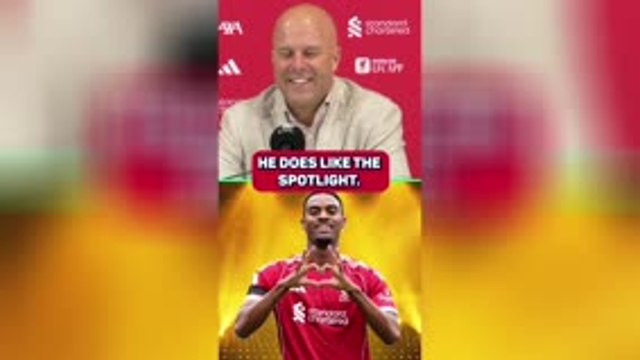 Gravenberch loving the spotlight, claims Slot