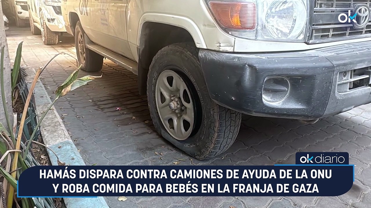 Hamás dispara contra camiones de ayuda de la ONU y roba comida para bebés en la Franja de Gaza