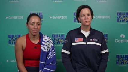 BJK Cup Finals, Team USA Interview; Pegula and Davenport