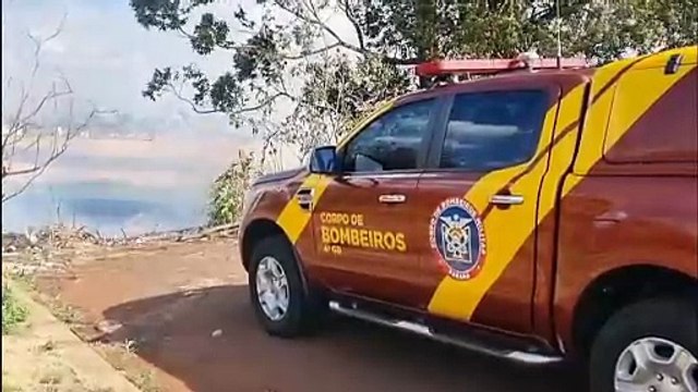Incêndio em vegetação mobiliza Corpo de Bombeiros em Cascavel