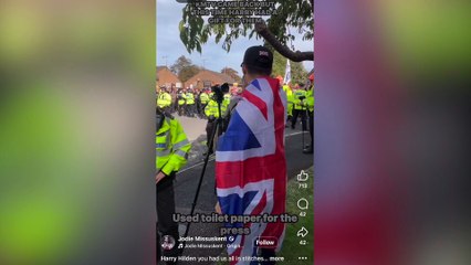 KMTV reporter abused in toilet paper stunt during Canterbury asylum demonstration