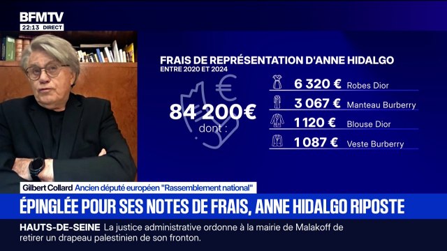 Notes de frais d'Anne Hidalgo: pour Gilbert Collard, ancien député européen RN, il y a un effet de discordance entre le discours [de la maire de Paris] et la manière dont elle vit