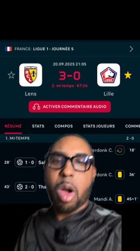 On perd le derby du Nord (RC Lens - LOSC)