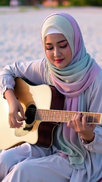 Warm Acoustic Flow 🌿 | #muslimah #acousticshorts #shorts